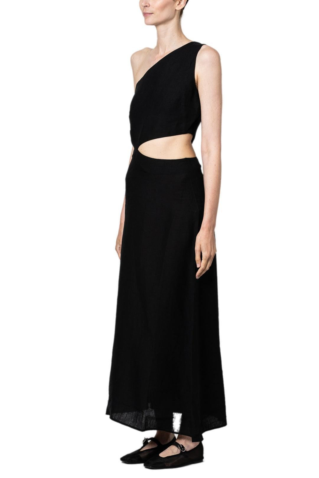 Arkitaip-Ava asymmetric maxi dress-dgallerystore