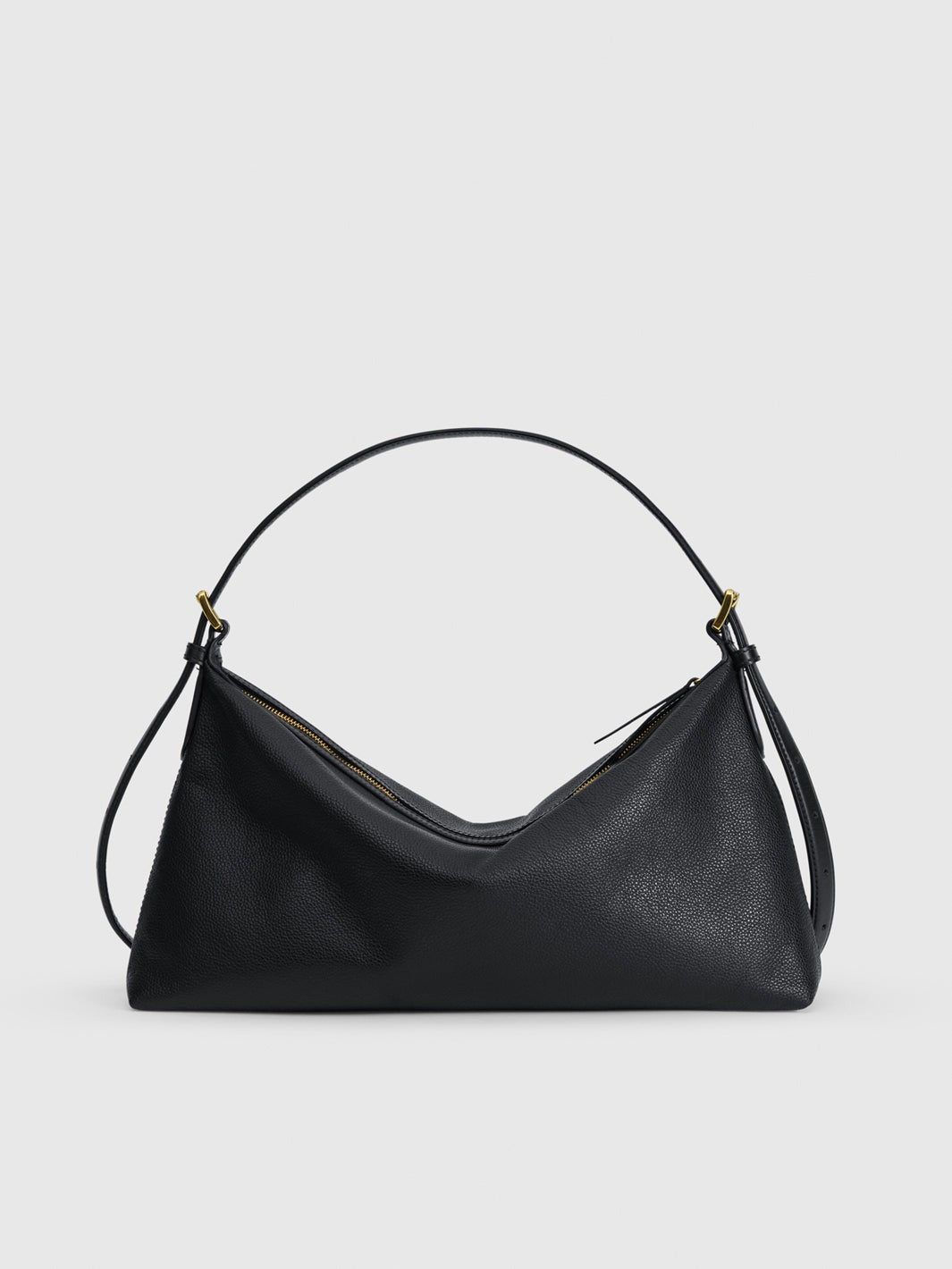 Atp Atelier-Castellare black grained leather shoulder bag-dgallerystore