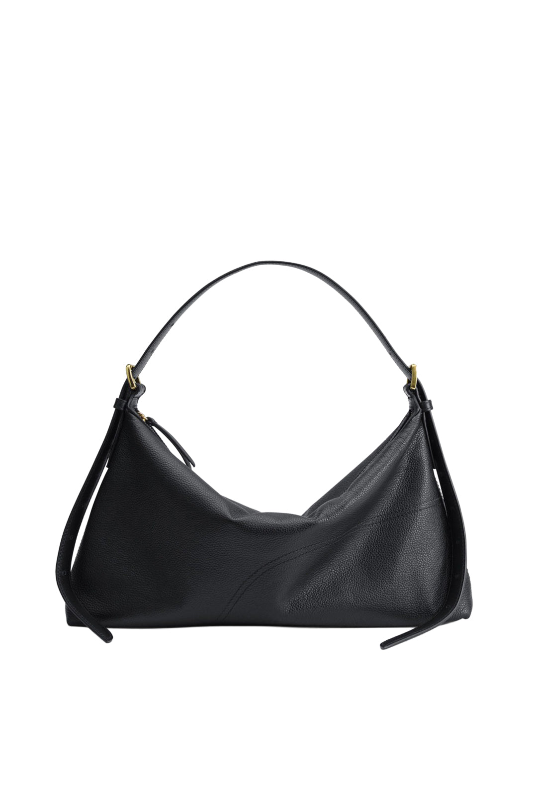 Atp Atelier-Castellare black grained leather shoulder bag-dgallerystore