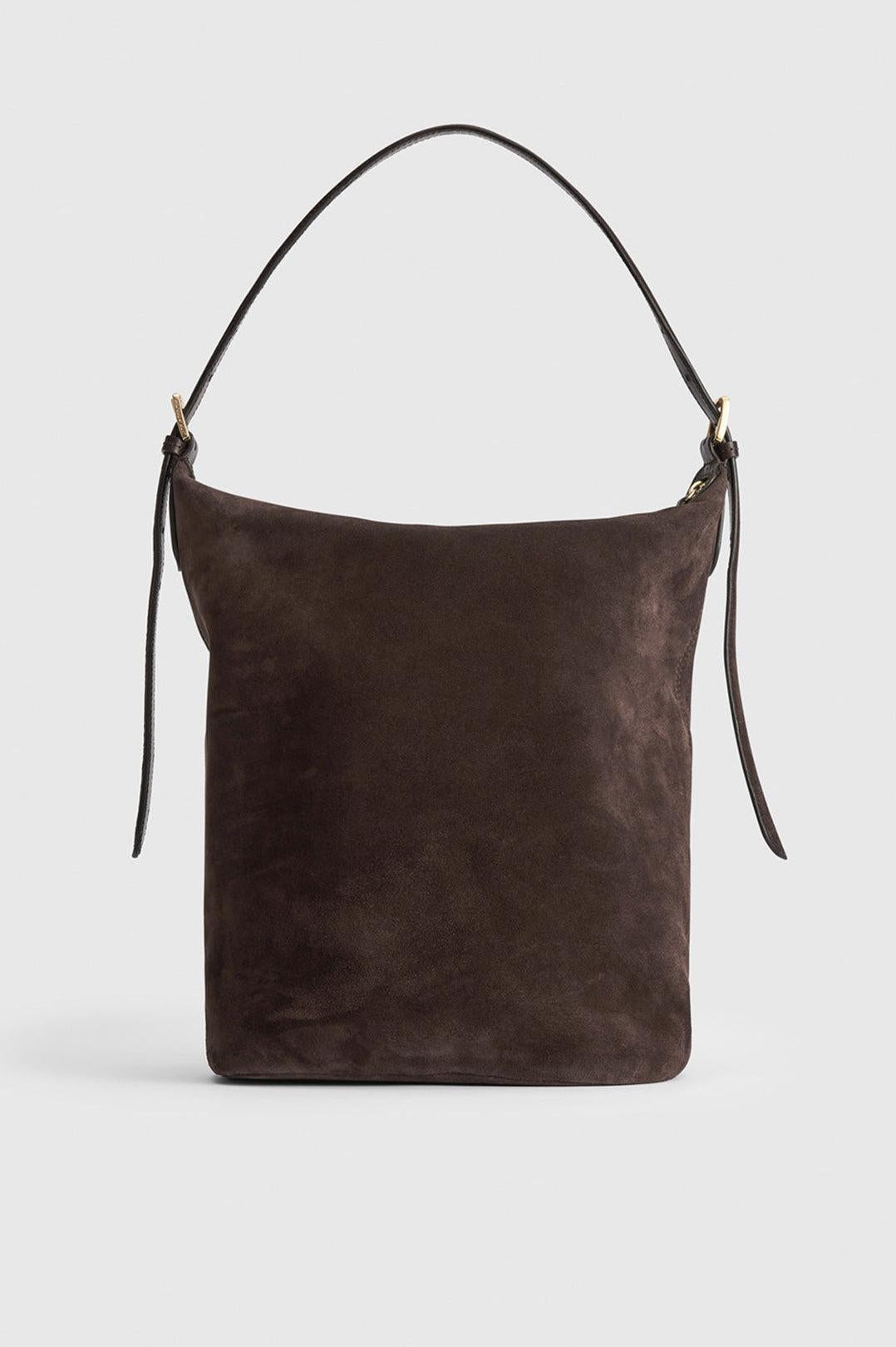 Atp Atelier-Tolve walnut suede tote bag-dgallerystore