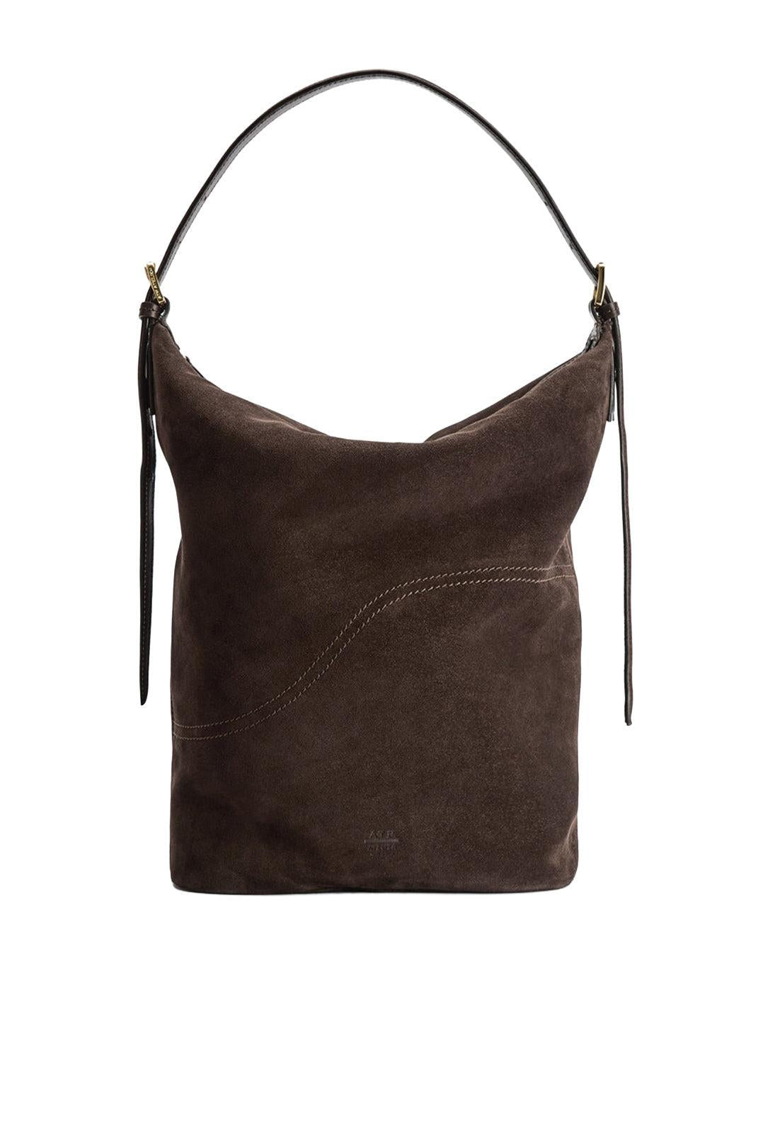 Atp Atelier-Tolve walnut suede tote bag-dgallerystore