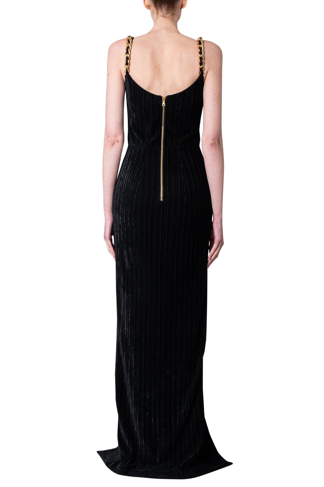 Long Dress with Chain Details Long Dress with Chain Details