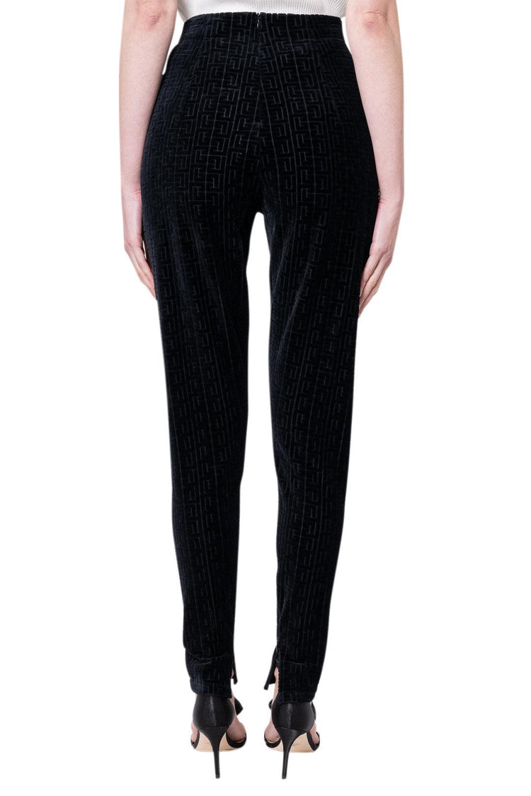 Balmain-SLIM LEG PANTS-YF1PD023 JD40 EAP NOIR-dgallerystore