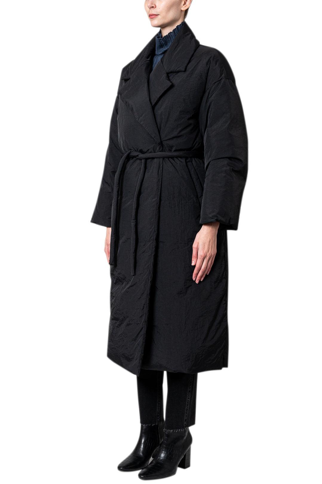 Blossom-Belted Puffer Coat-dgallerystore