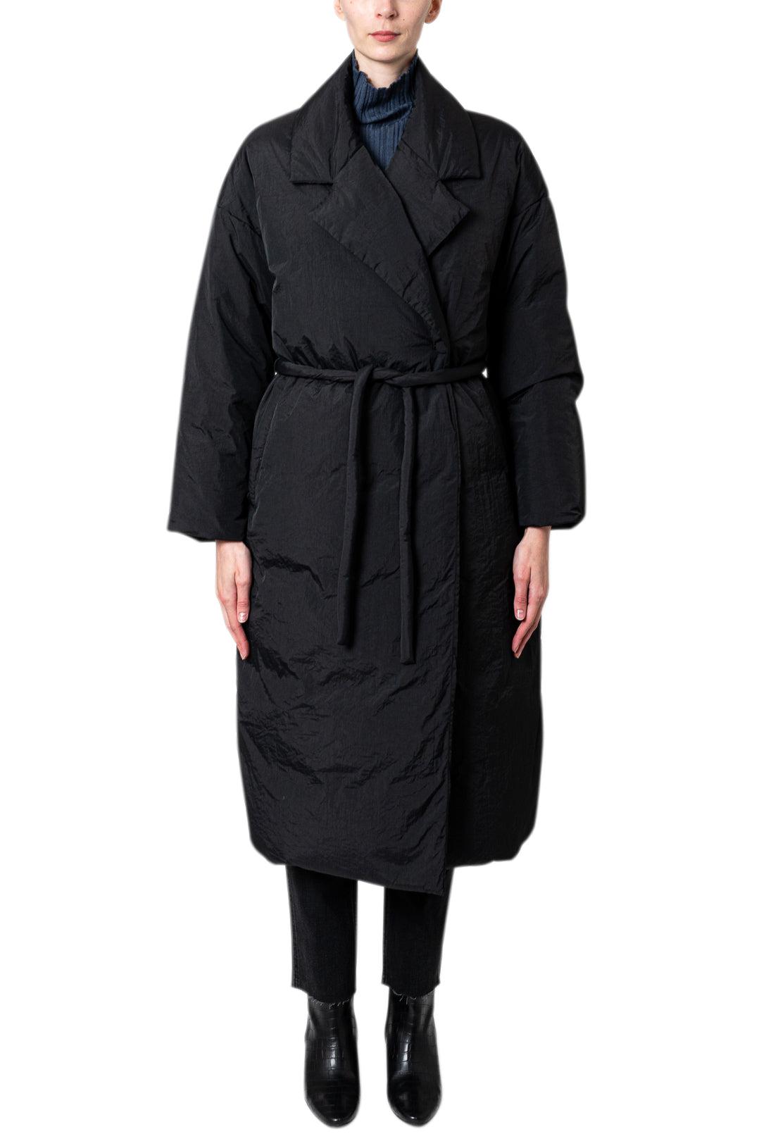 Blossom-Belted Puffer Coat-dgallerystore