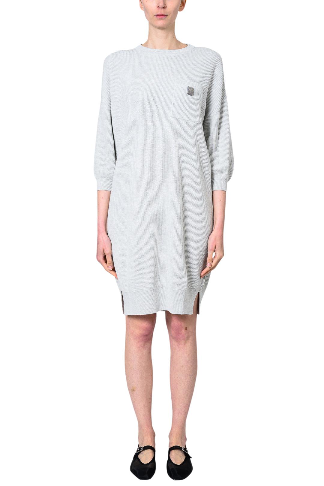 スカート BRUNELLO CUCINELLI Precious Shoulder Detail dress White Brunello Cucinelli Precious Shoulder Detail Dress Dresses