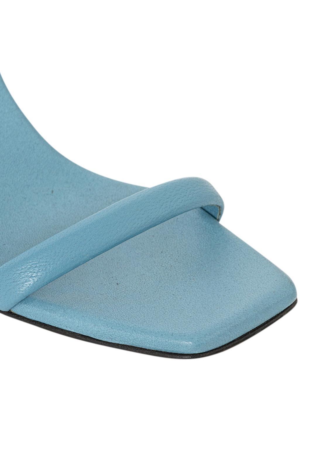 Brunello Cucinelli-Light Blue Heel Sandals-dgallerystore