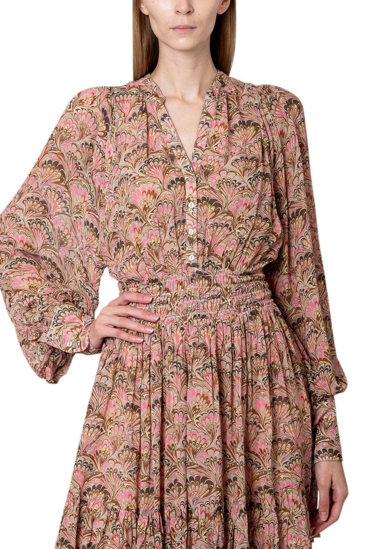 By Timo-Vintage print midi dress-2340547-dgallerystore
