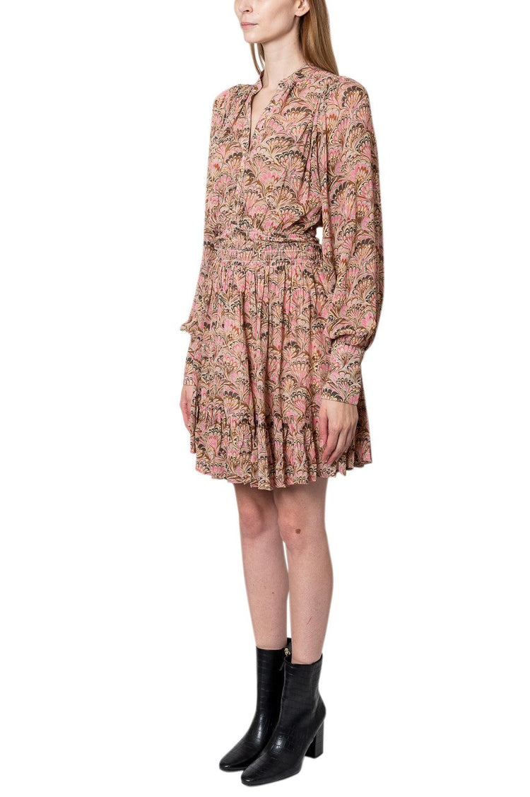 By Timo-Vintage print midi dress-dgallerystore