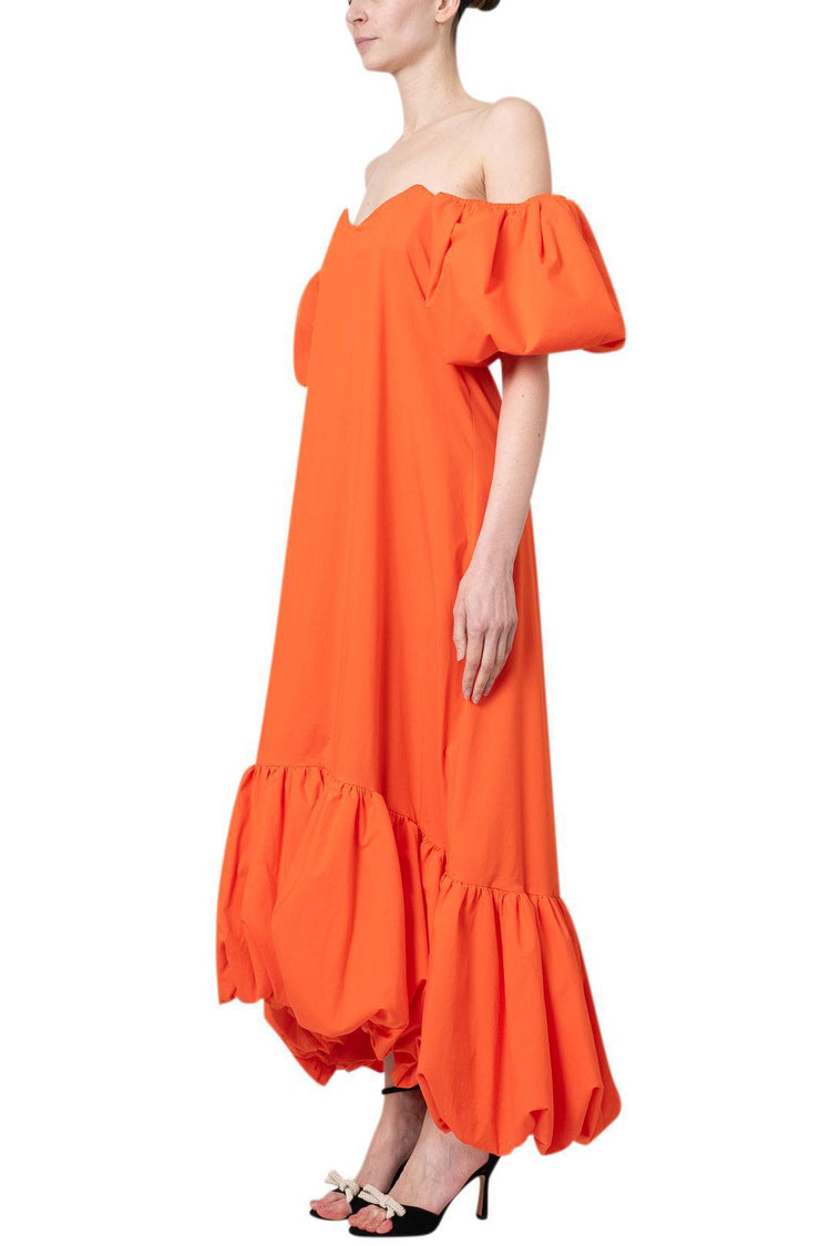 Caroline Constas-Lucia High Low Bubblehem midi dress-dgallerystore