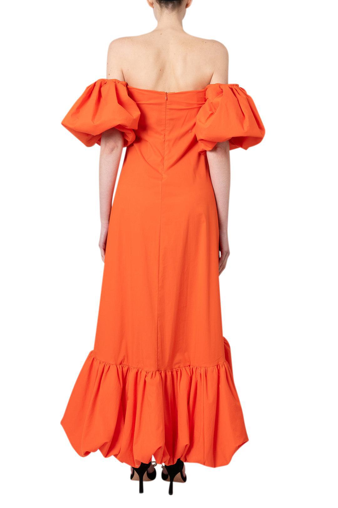 Caroline Constas-Lucia High Low Bubblehem midi dress-dgallerystore