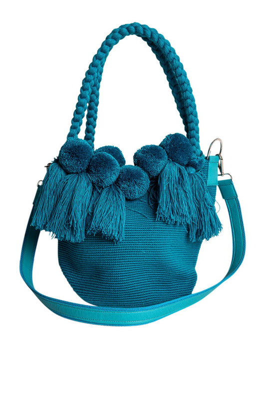 Claudio Montias-Big Woven Basket Bag-dgallerystore