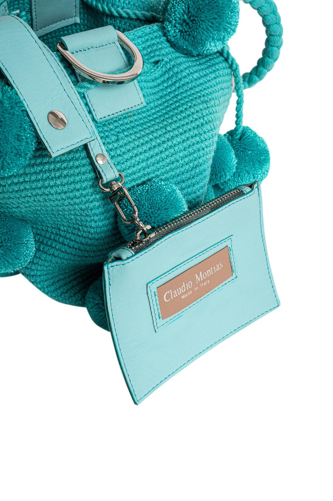Claudio Montias-Small Woven Basket Bag-Small woaven basket bag turquoise-dgallerystore
