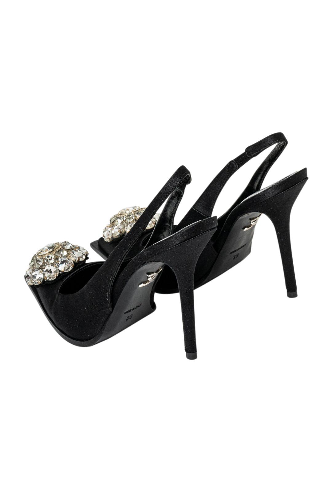 David Koma-Slingback Satin Pump-dgallerystore