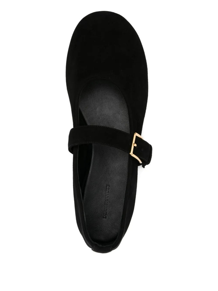 Dear Frances-Balla buckle shoe black suede-dgallerystore