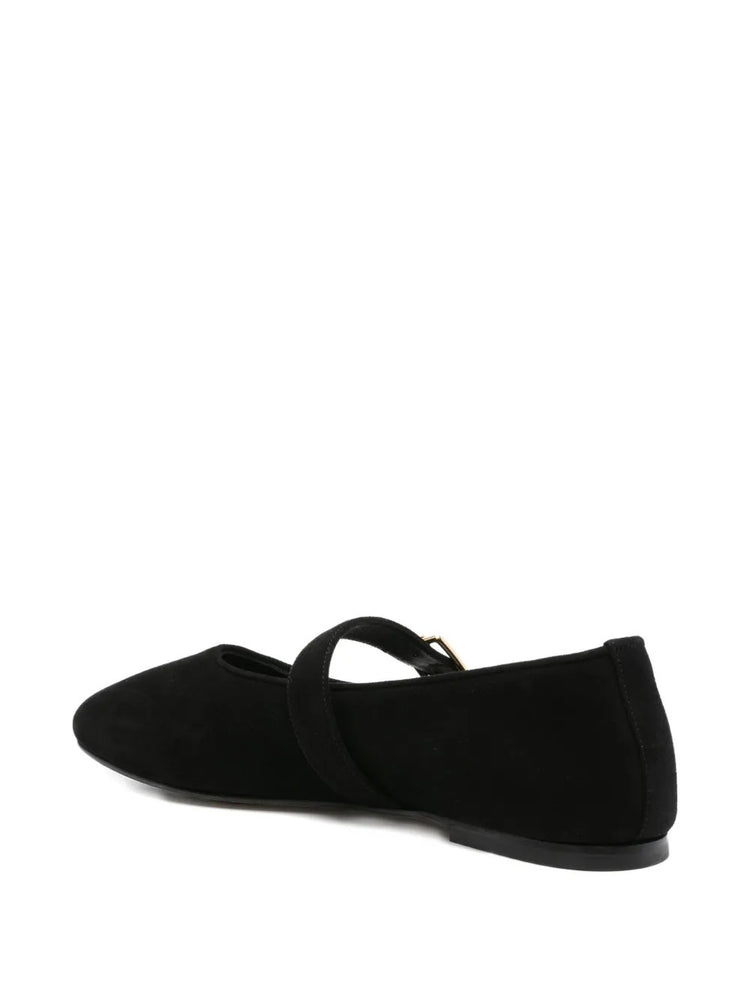 Dear Frances-Balla buckle shoe black suede-dgallerystore