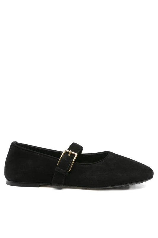 Dear Frances-Balla buckle shoe black suede-dgallerystore