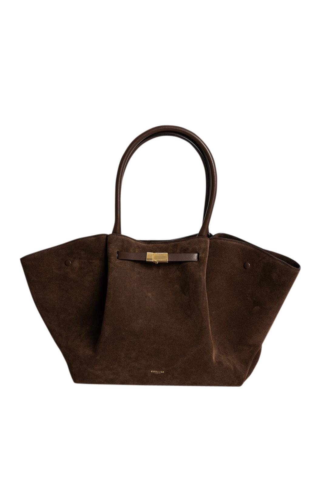 Demellier - The Suede New York Tote - D90 New York suede mocha – 