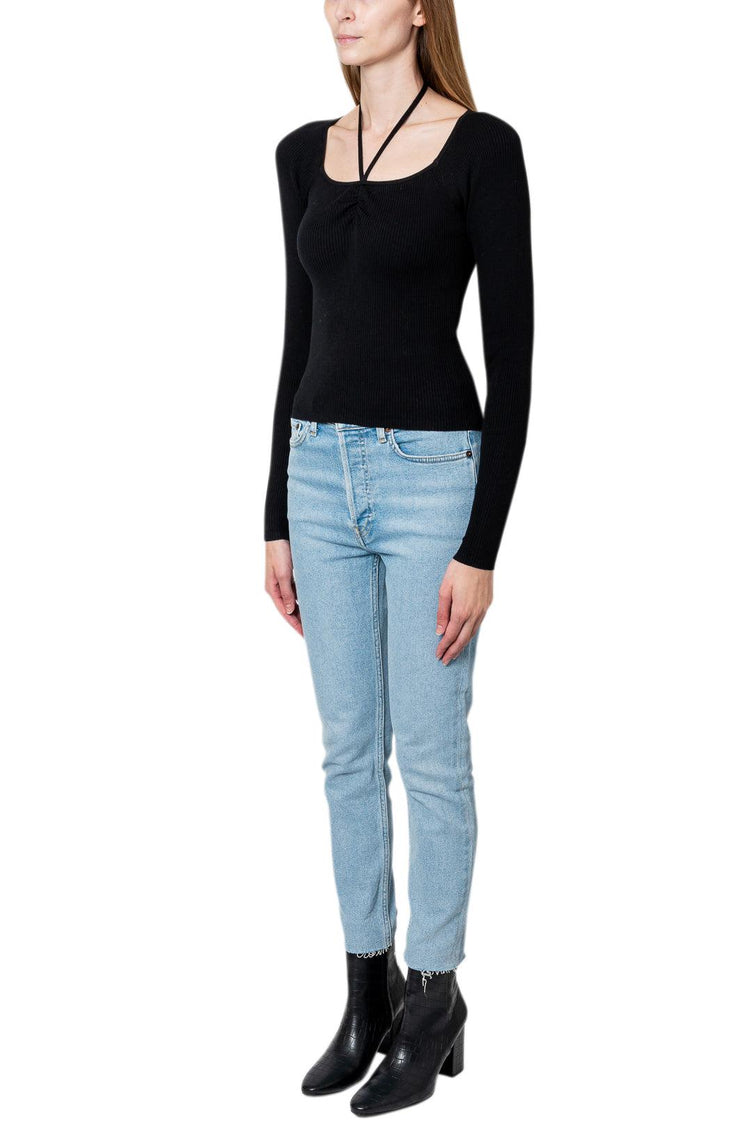 Designers Remix-Taliana ribbed cotton blend top-dgallerystore