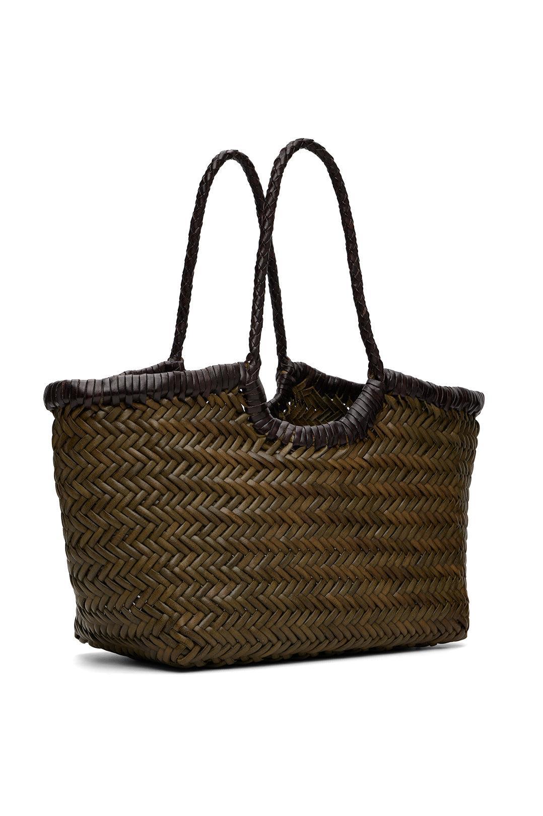 Dragon Diffusion-Khaki & Brown Nantucket Small Bag-dgallerystore
