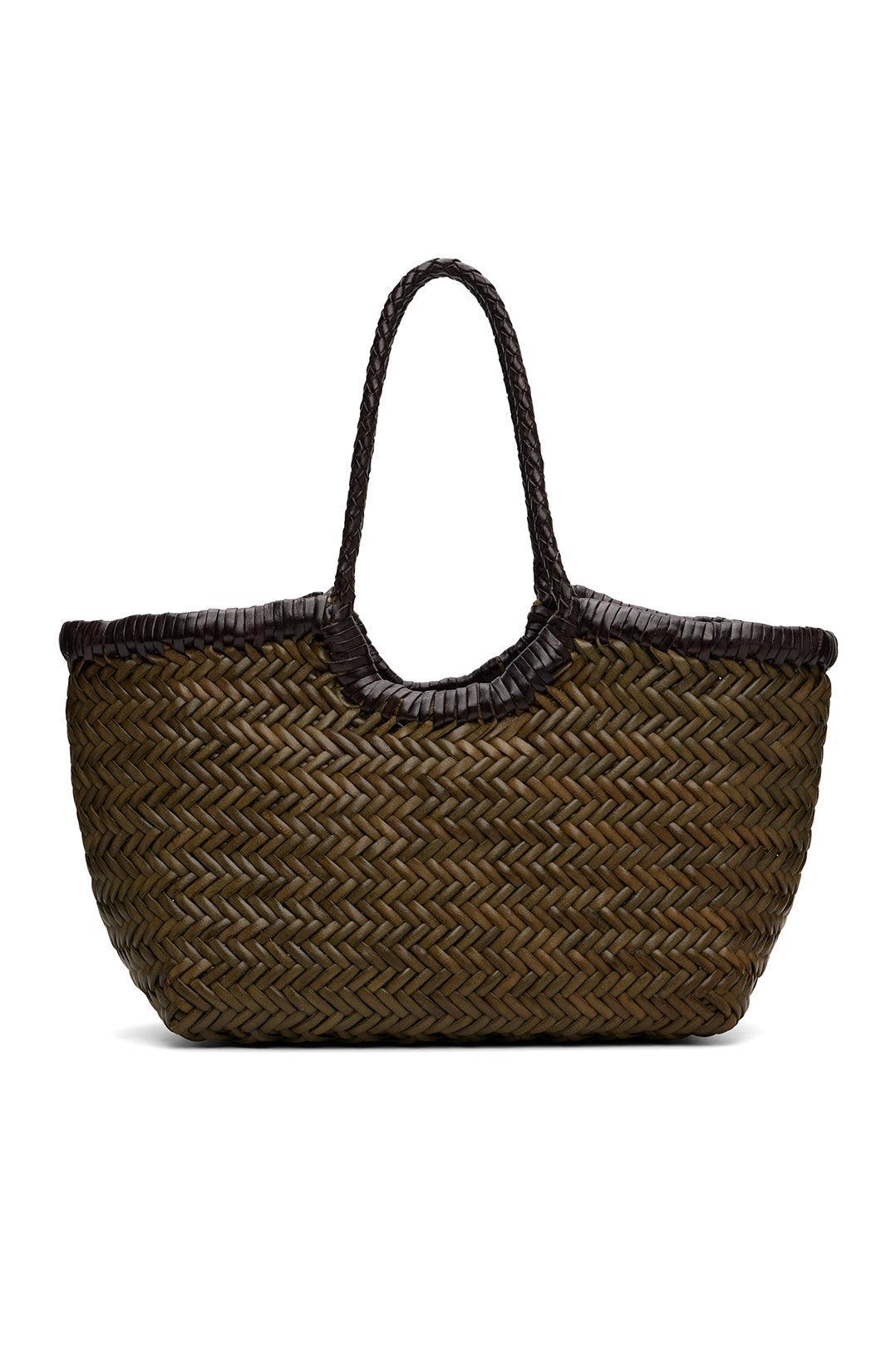 Dragon Diffusion-Khaki & Brown Nantucket Small Bag-dgallerystore