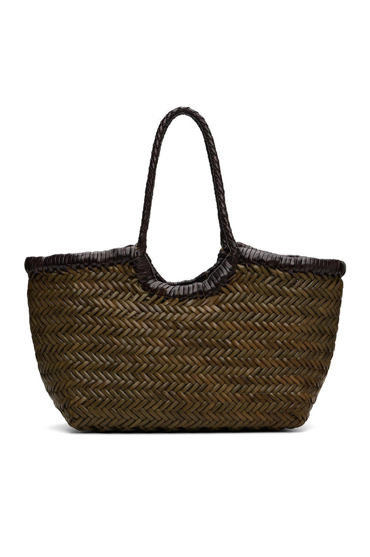 Dragon Diffusion-Khaki & Brown Nantucket Small Bag-dgallerystore