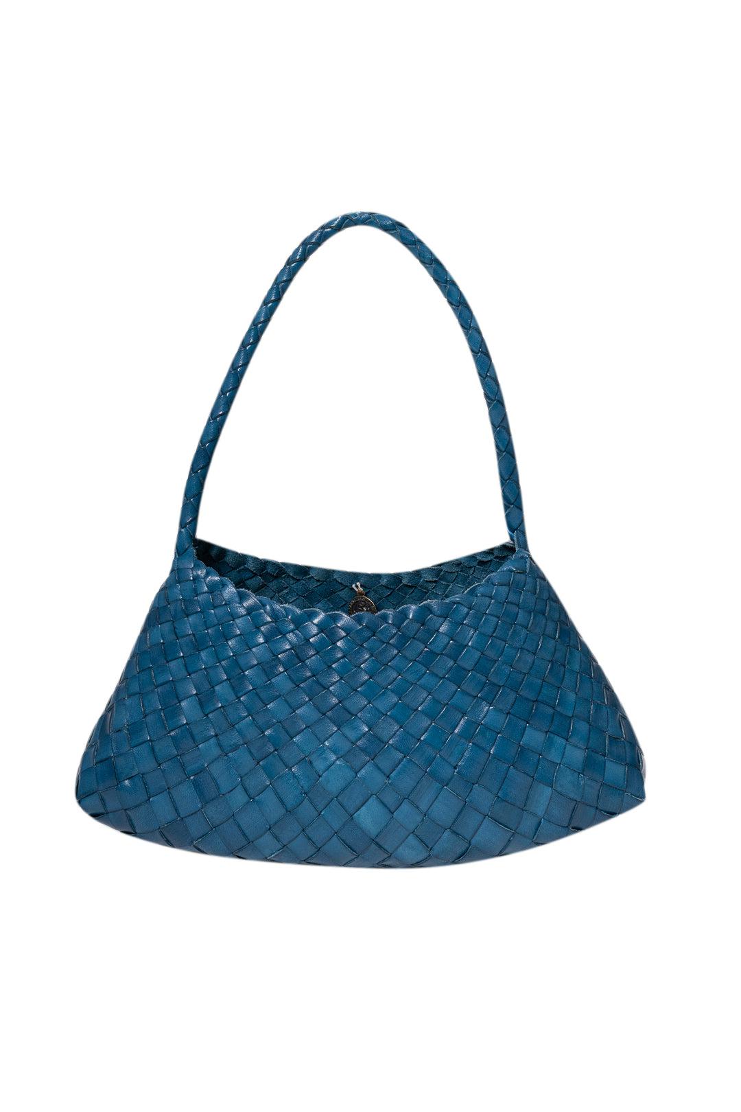 Dragon Diffusion-ROSANNA MINI SANTA CROCE BAG BLUE-DGW48943-dgallerystore