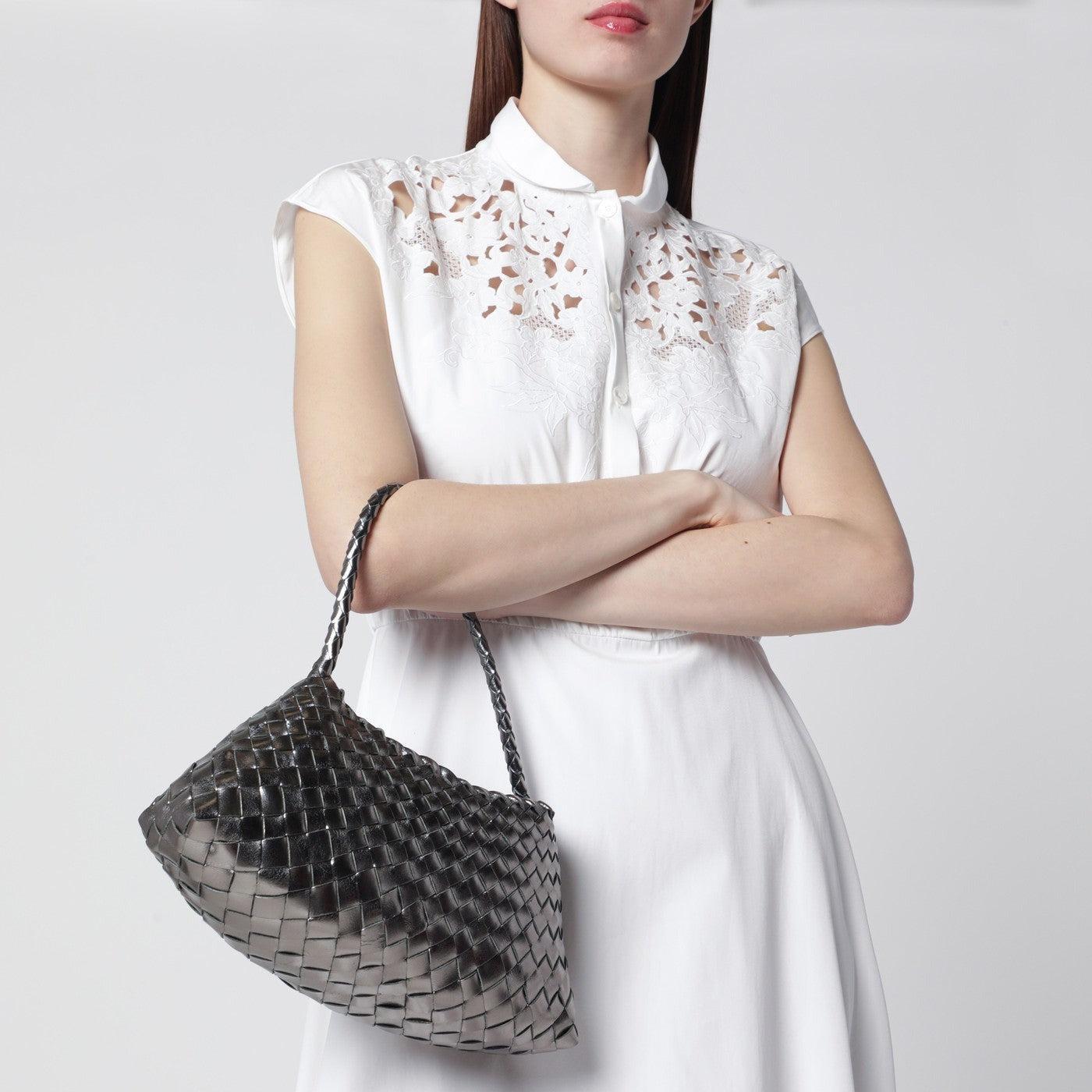 Dragon Diffusion-Rosanna Silver Top Handle Bag-dgallerystore