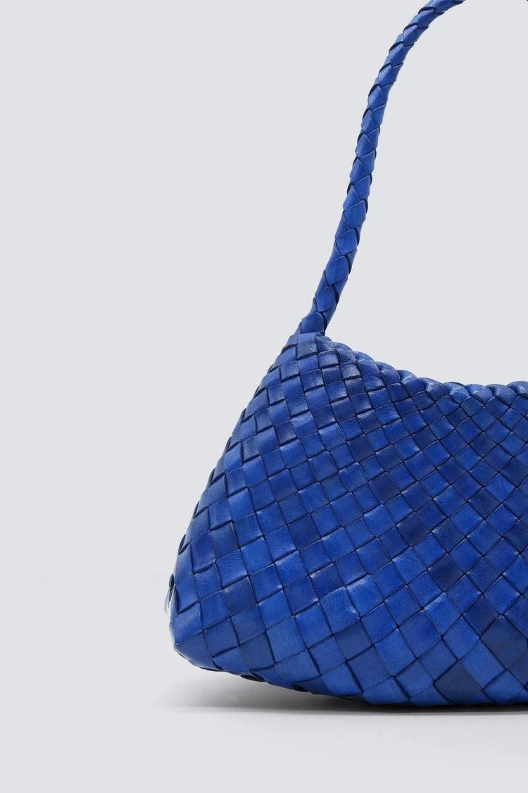 Dragon Diffusion-Rosanna navy woven leather bag-dgallerystore