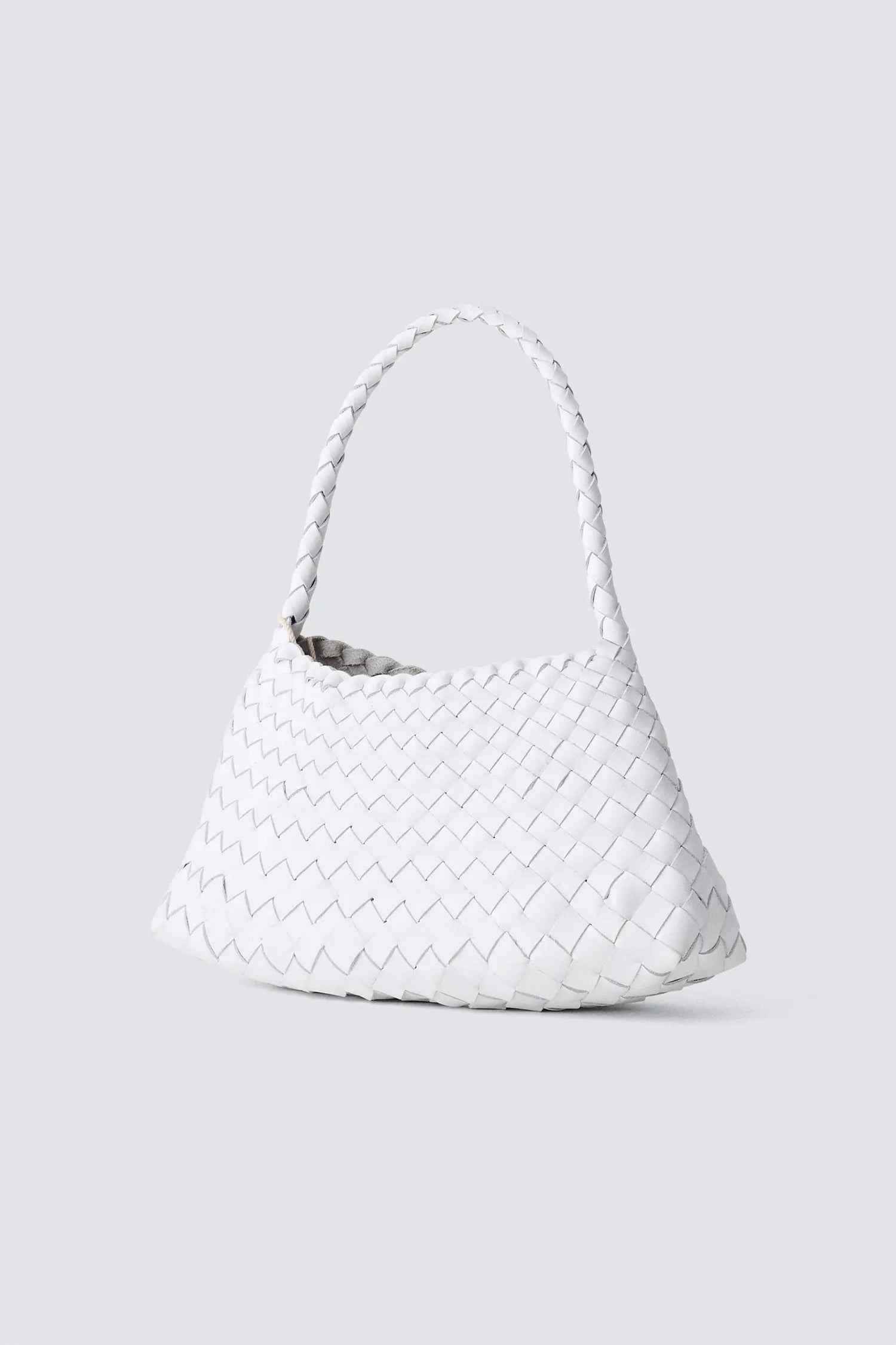 Dragon Diffusion-Rosanna white woven leather-dgallerystore