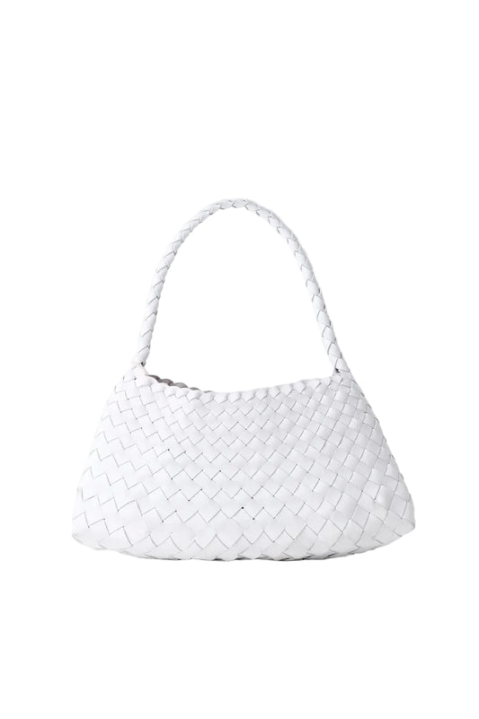 Dragon Diffusion-Rosanna white woven leather-dgallerystore