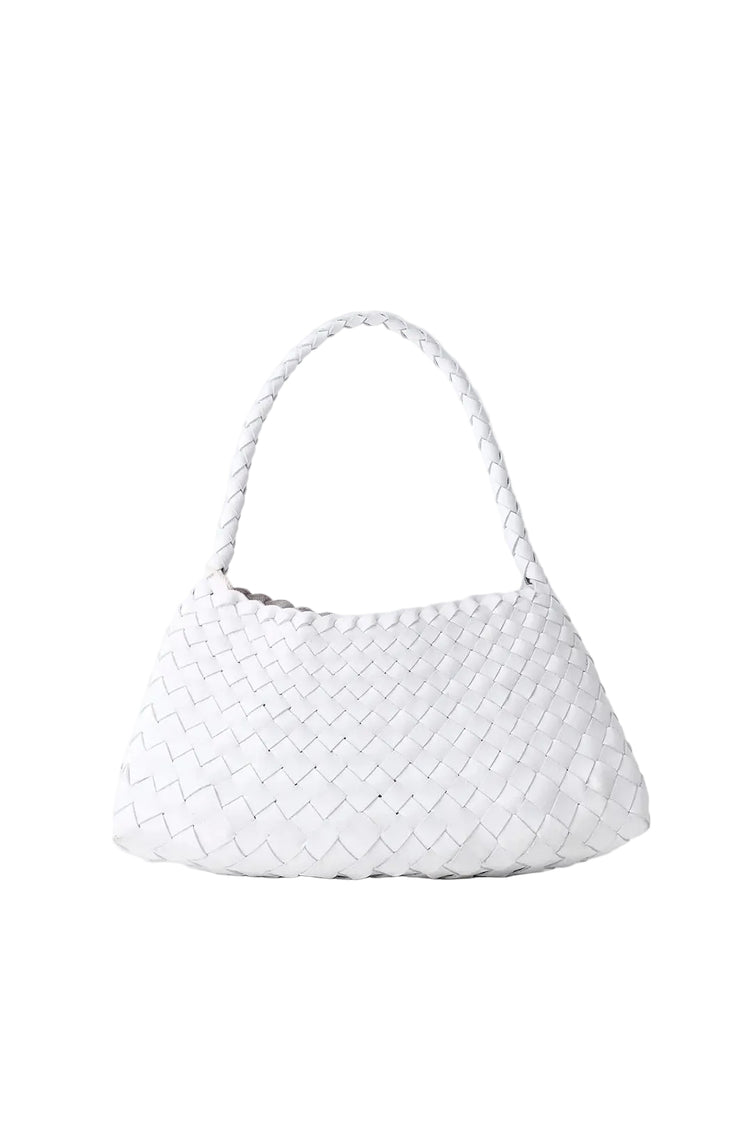 Dragon Diffusion-Rosanna white woven leather-dgallerystore
