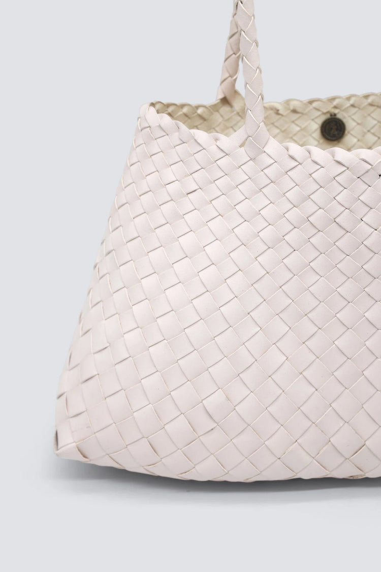 Dragon Diffusion-Santa croce big sand woven leather bag handmade-dgallerystore