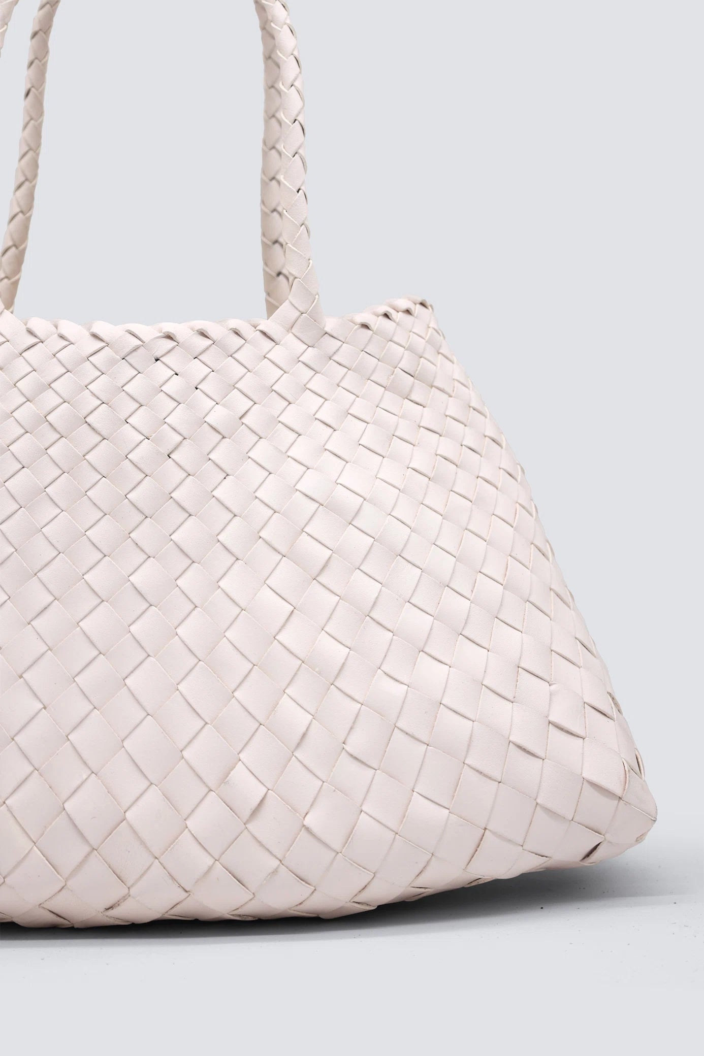 Dragon Diffusion-Santa croce big sand woven leather bag handmade-dgallerystore