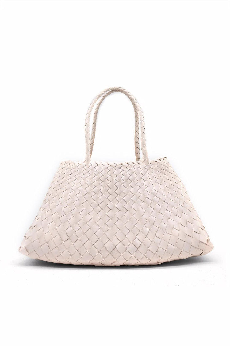 Dragon Diffusion-Santa croce big sand woven leather bag handmade-dgallerystore