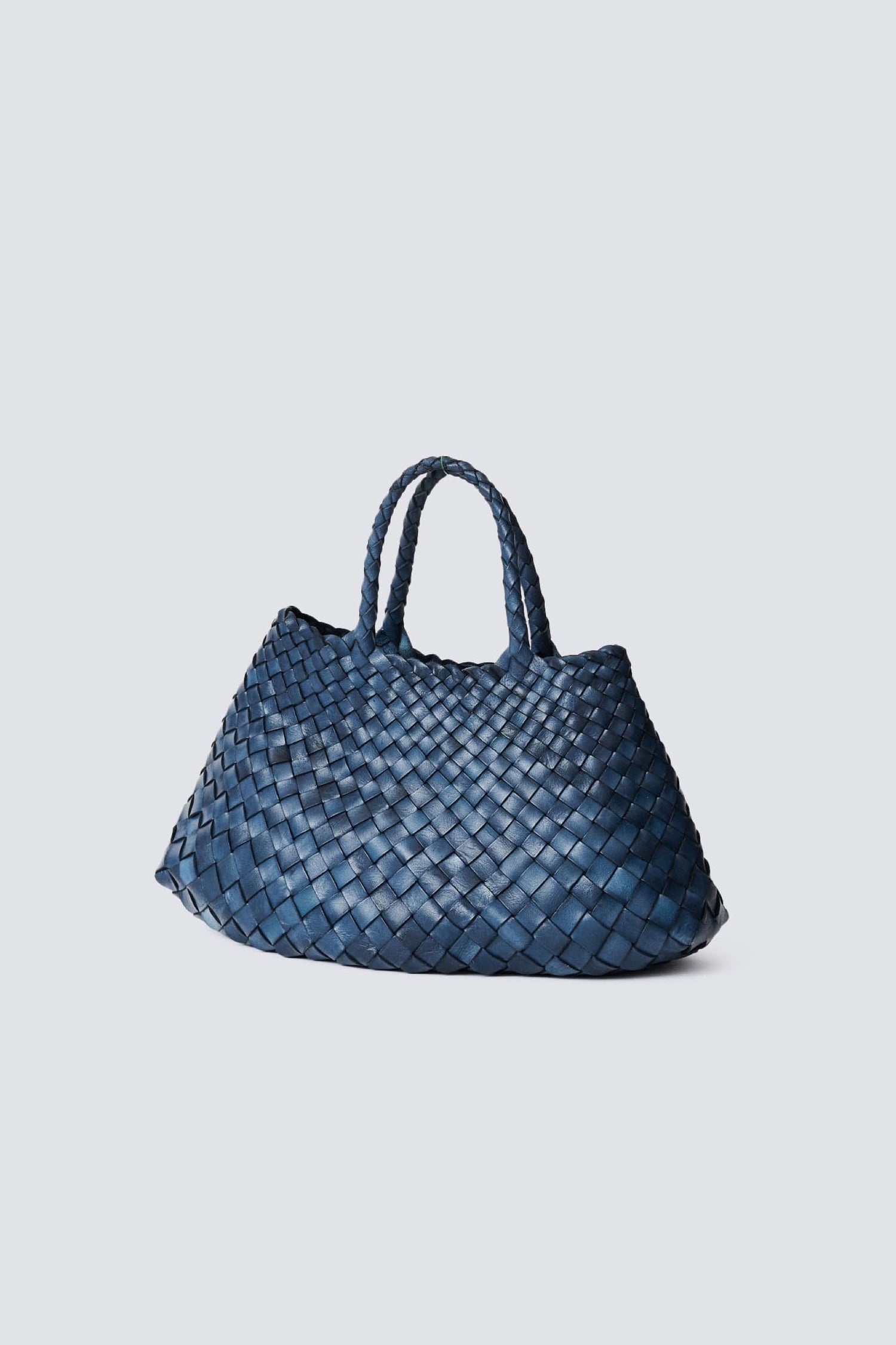 Dragon Diffusion-Santa croce small bag woven navy-dgallerystore