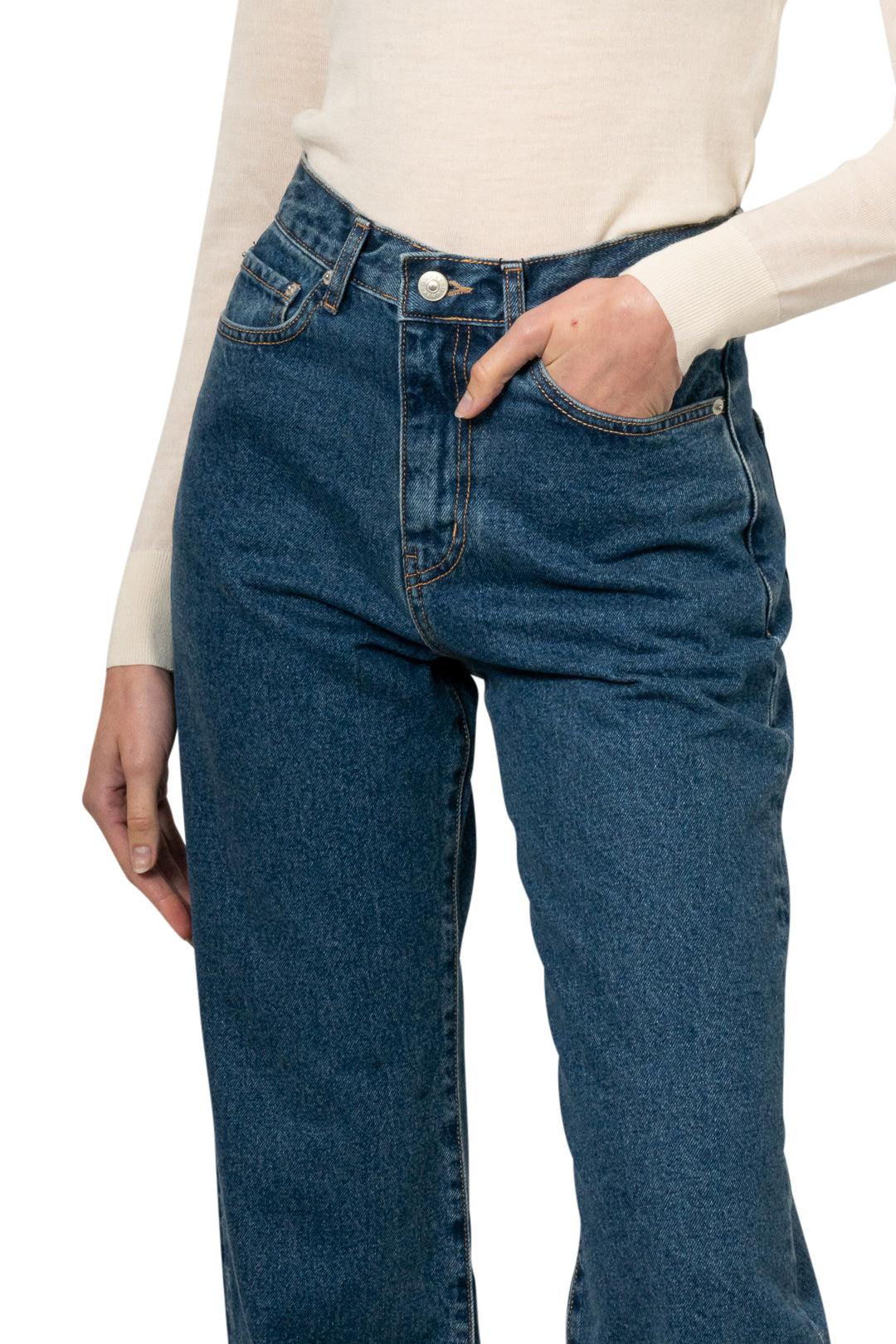 パンツ ^Dunst^ ESSENTIAL STRAIGHT FULL LENGTH JEANS CLASSIC BLUE UD MUSINSA | DUNST FOR WOMEN ESSENTIAL STRAIGHT FULL LENGTH