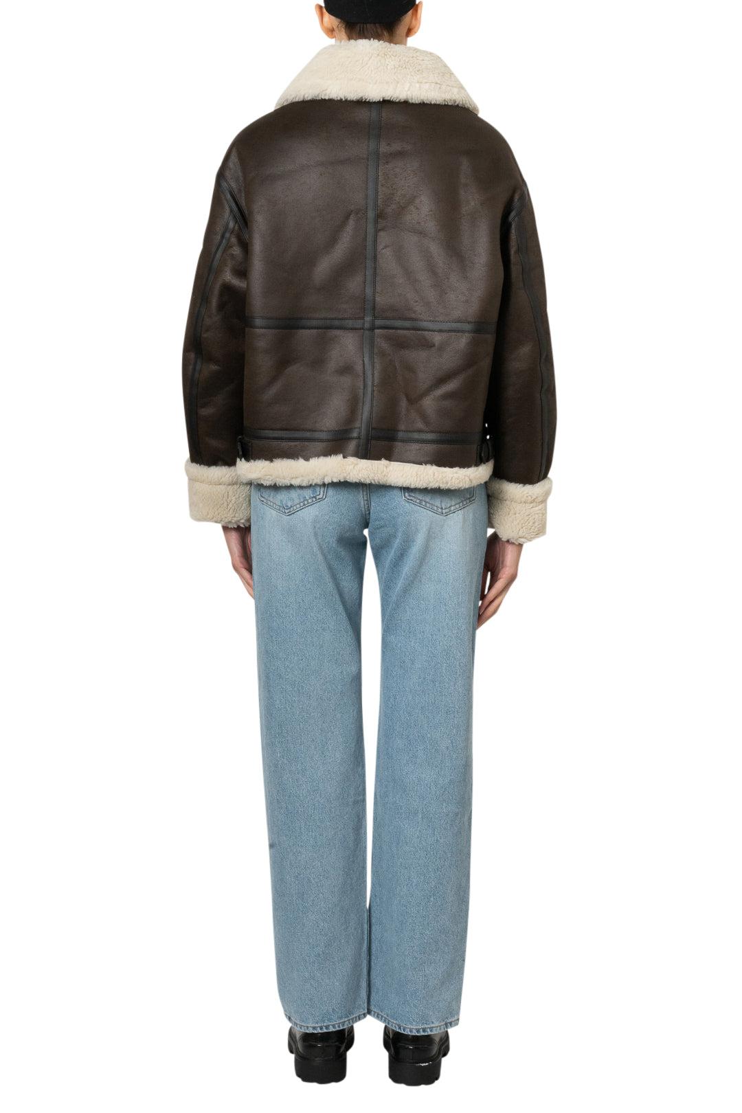 Dunst-Loose Fit Line Shearling Jacket-dgallerystore