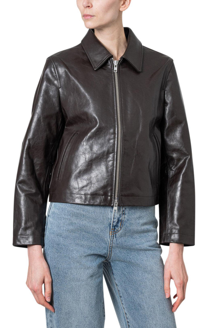 Dunst-Unisex Calf Skin Zip-Up blouson jacket-dgallerystore