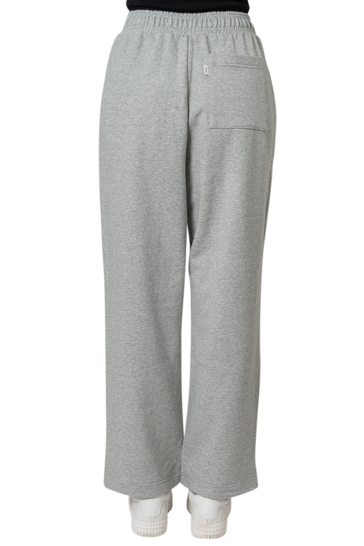 Dunst-Unisex Leather Logo Wide Sweat Pants-dgallerystore