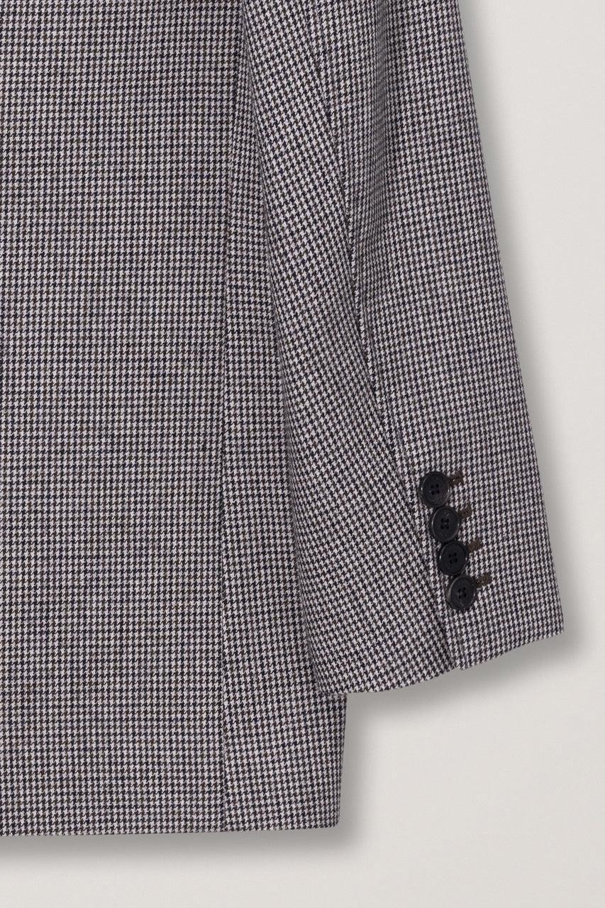 Dunst-Unisex oversized wool blazer brown check-dgallerystore