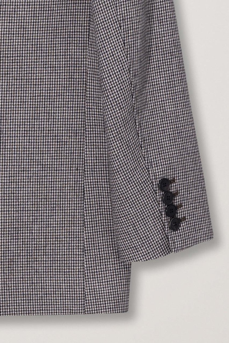 Dunst-Unisex oversized wool blazer brown check-dgallerystore