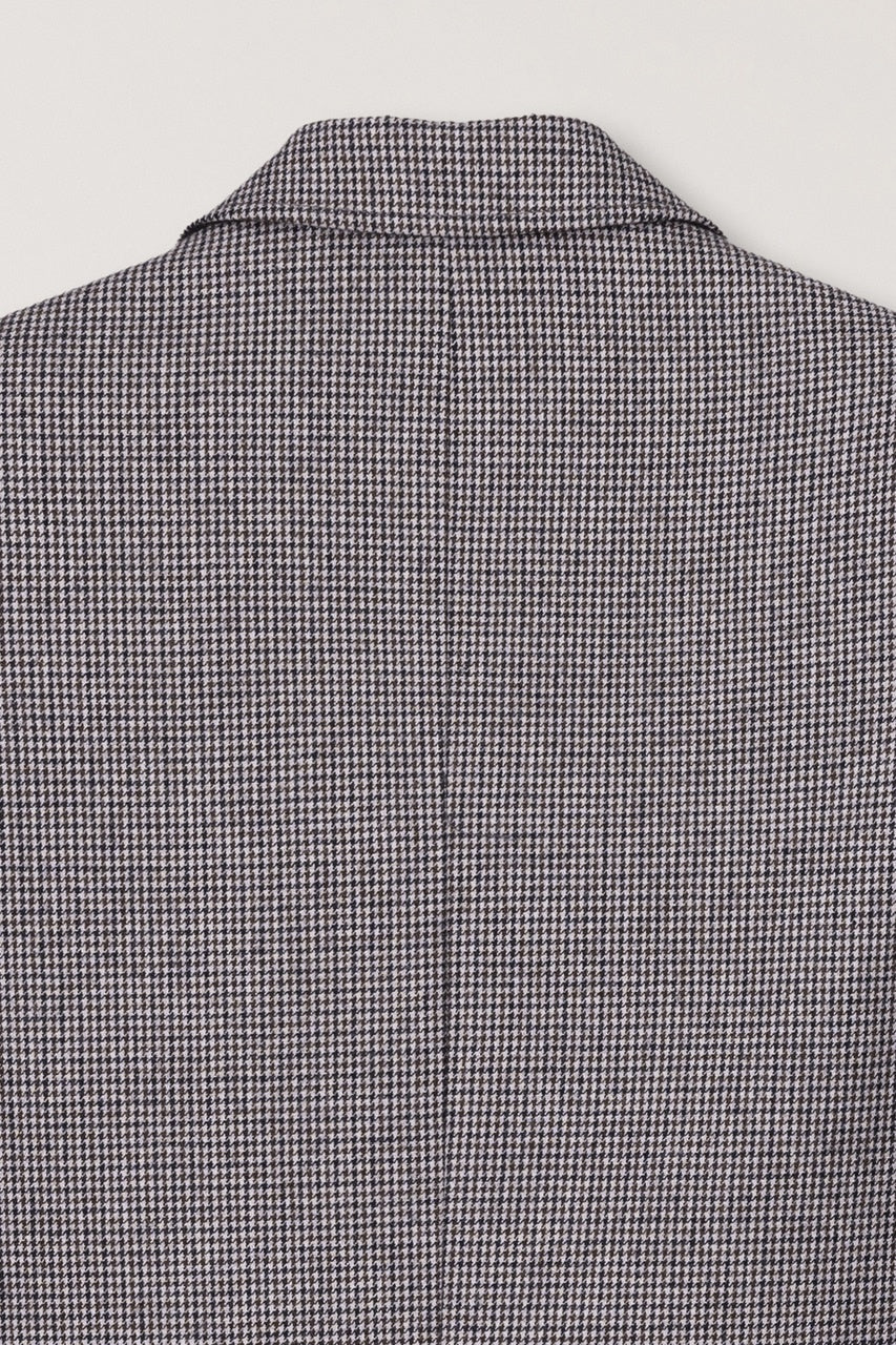 Dunst-Unisex oversized wool blazer brown check-dgallerystore