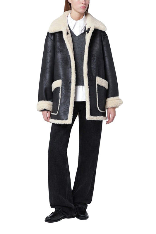 Dunst-Unisex reversible shearling jacket black-dgallerystore