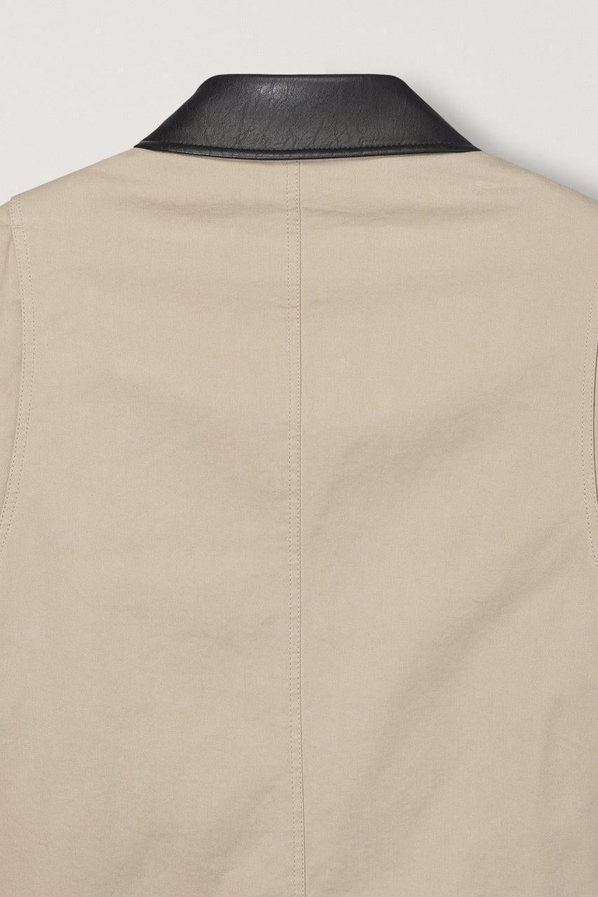 Dunst-Unisex vintage padded work jacket beige-dgallerystore