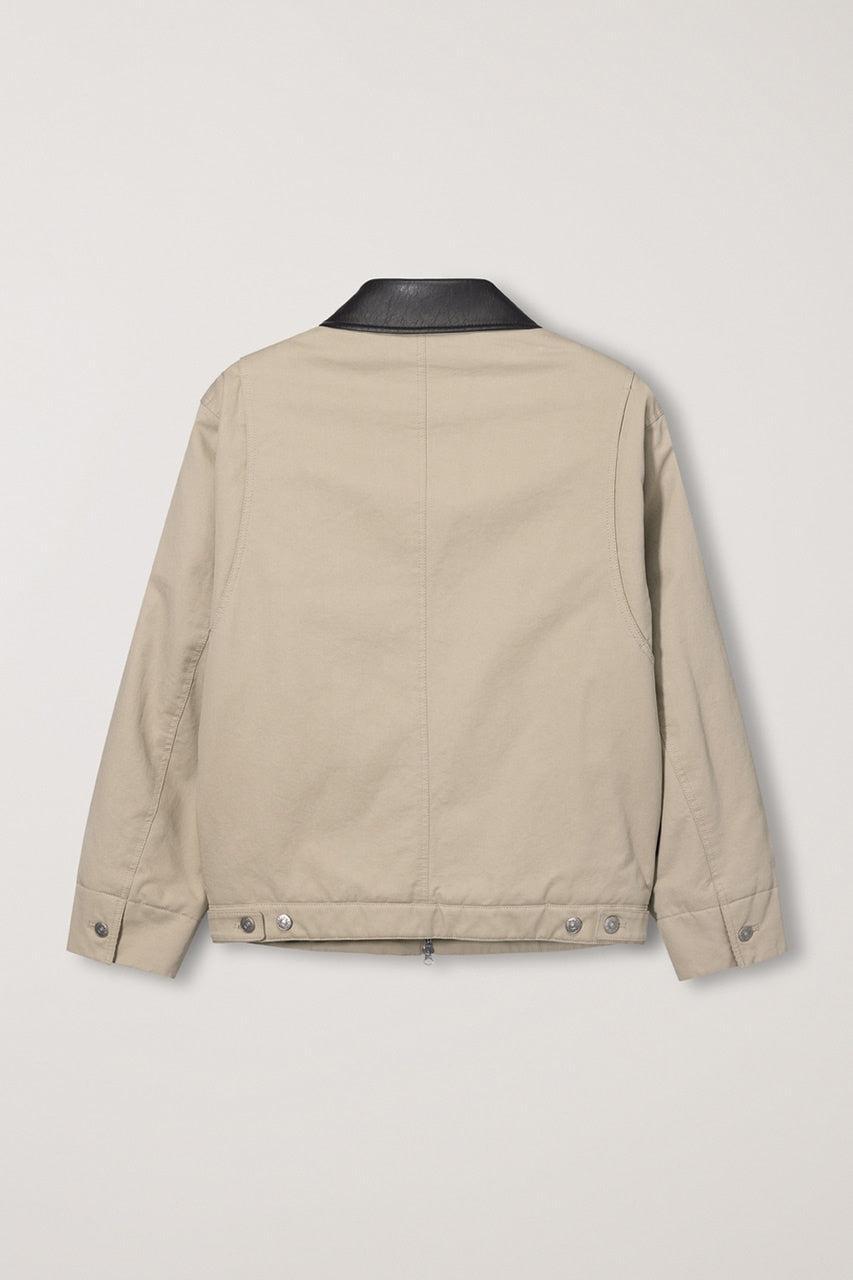 Dunst-Unisex vintage padded work jacket beige-dgallerystore