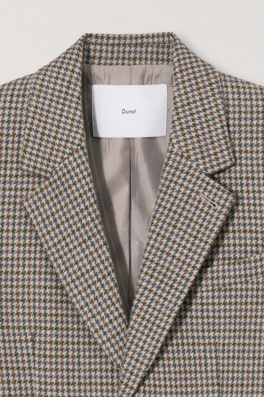 Dunst-Unisex vintage tailored wool blazer beige check-dgallerystore