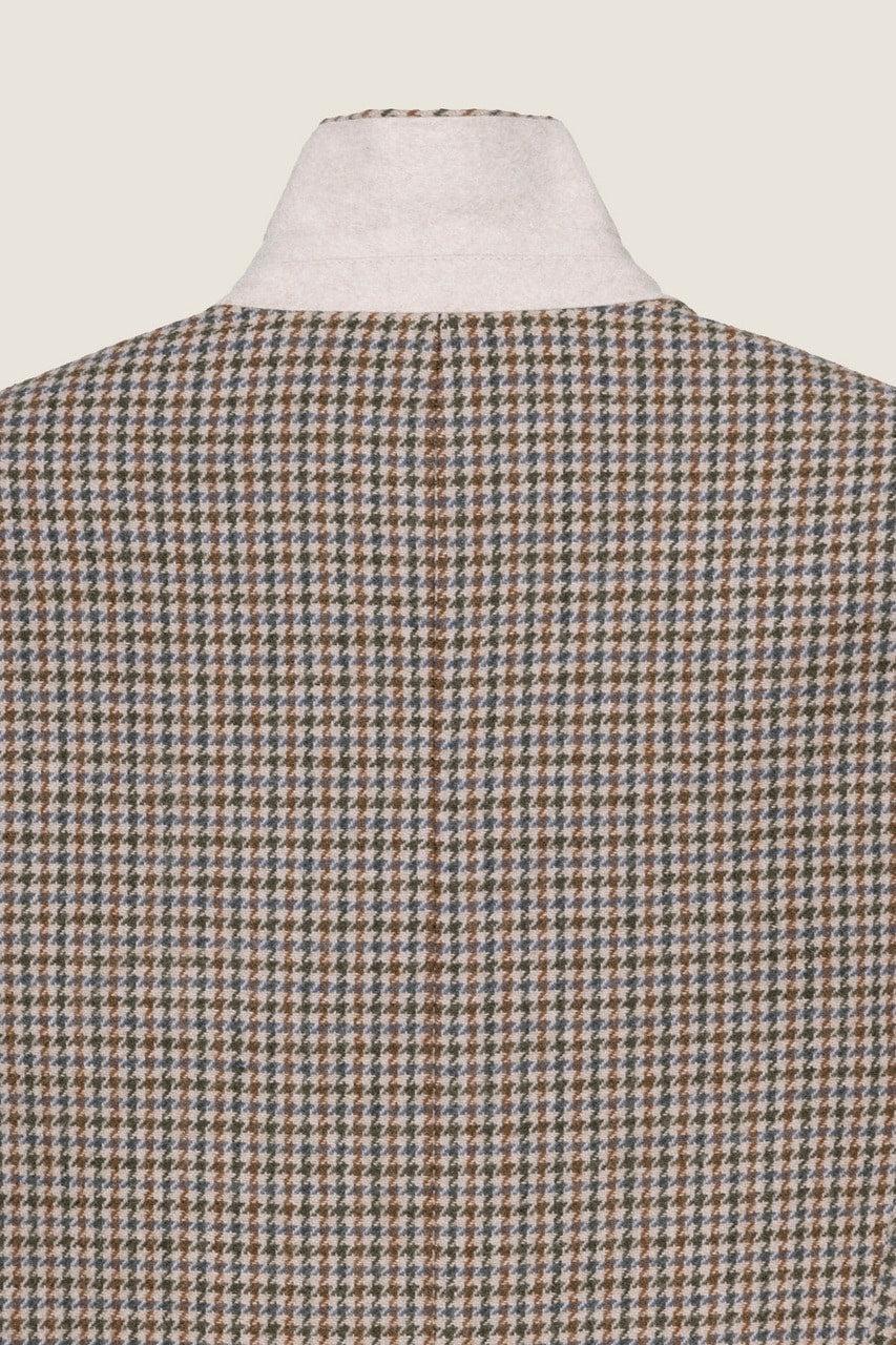 Dunst-Unisex vintage tailored wool blazer beige check-dgallerystore