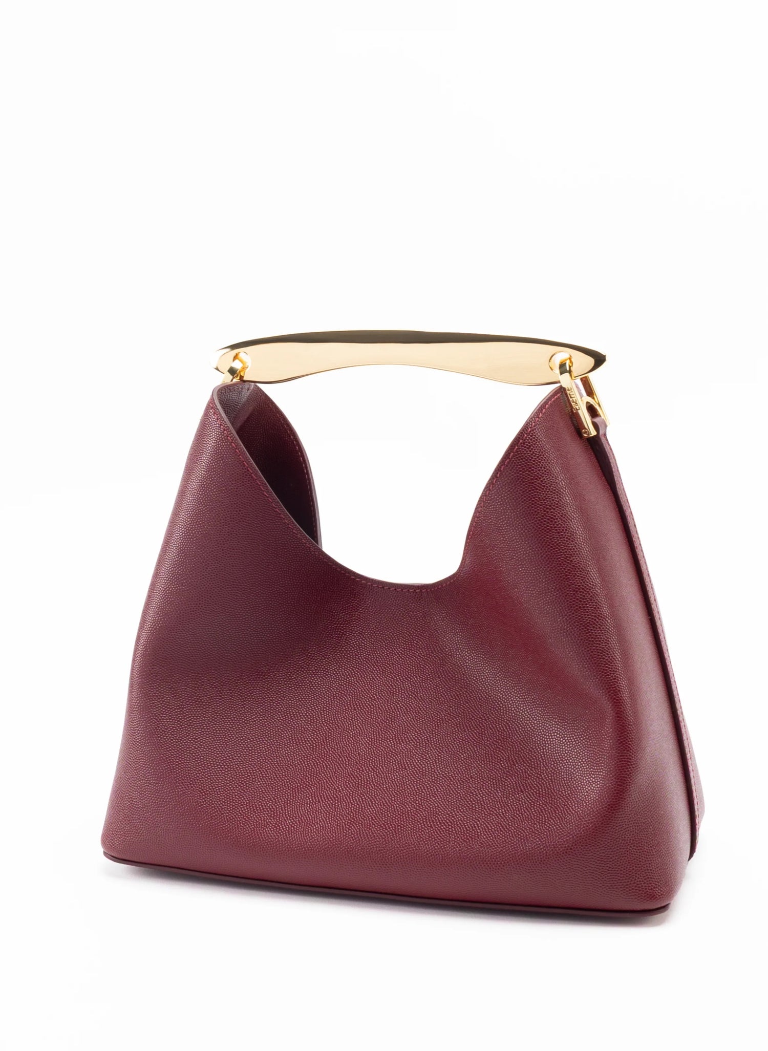 Elleme-Boomerang Caviar Leather Burgundy-dgallerystore