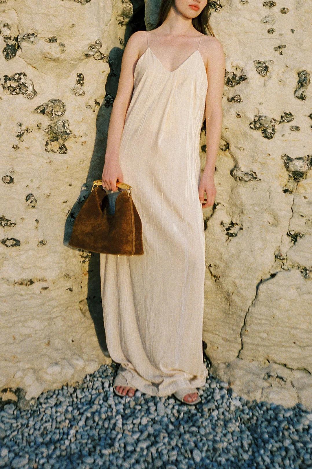 Elleme-Boomerang Suede Cognac-dgallerystore